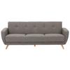 3-Sitzer-Sofa Mit Schlaffunktion Jerry Grau - Naturfarben/Grau, Design, Textil (230/85/82cm) - Max Winzer