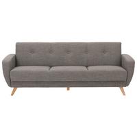 3-Sitzer-Sofa Mit Schlaffunktion Jerry Grau - Naturfarben/Grau, Design, Textil (230/85/82cm) - Max Winzer