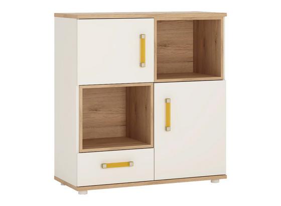 Komoda Amazon - bílá/barvy dubu, Moderní (91/97/40cm) Komoda Amazon - bílá/barvy dubu, Moderní (91/97/40cm)