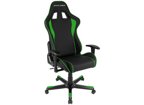 Gamingstuhl DX Racer Formula Schwarz/grün - Schwarz/Grün, MODERN, Kunststoff/Textil (67/119-128/67cm) - Dxracer Gamingstuhl DX Racer Formula Schwarz/grün - Schwarz/Grün, MODERN, Kunststoff/Textil (67/119-128/67cm) - Dxracer