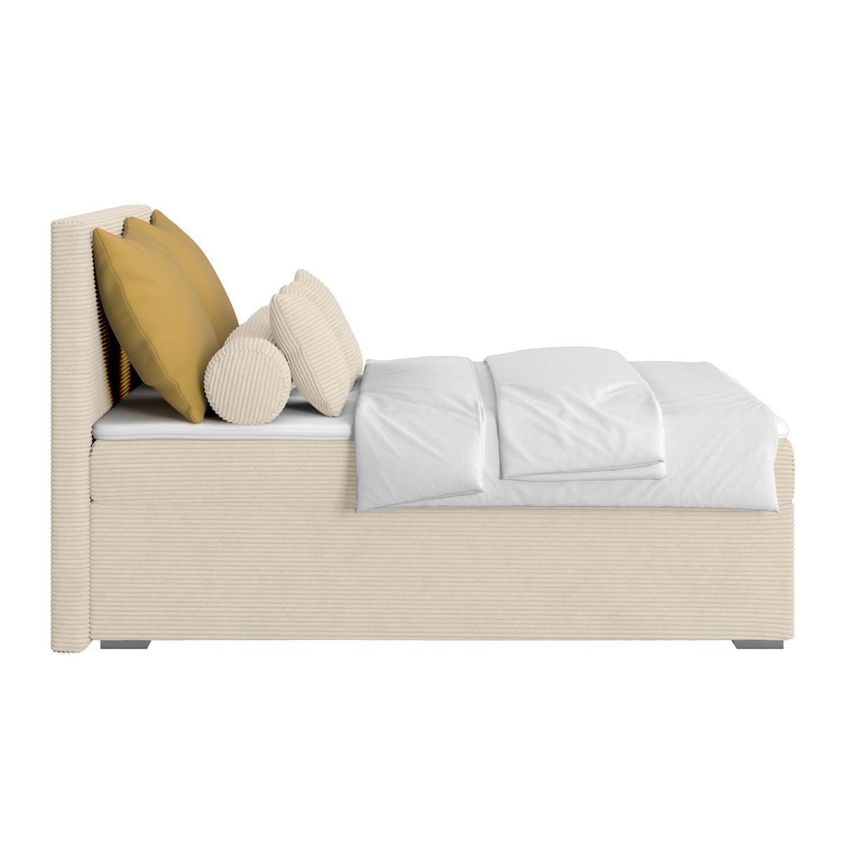 Kárpitozott Ágy Adria 140/200cm - Pezsgő, Konventionell, textil/fa (140/200cm)