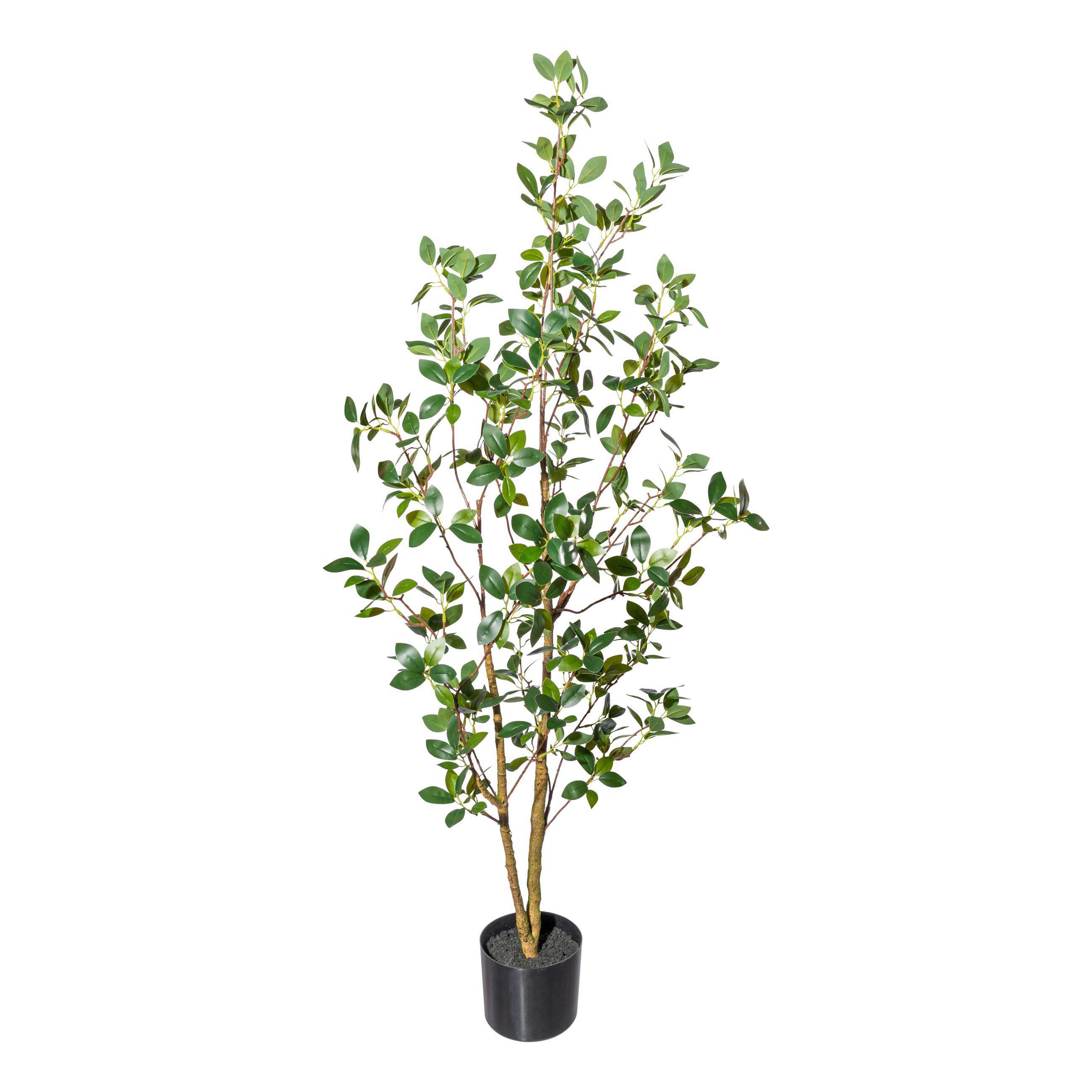 Kunstpflanze H: 130 cm - Schwarz/Braun, Design, Kunststoff (130cm) - P & B