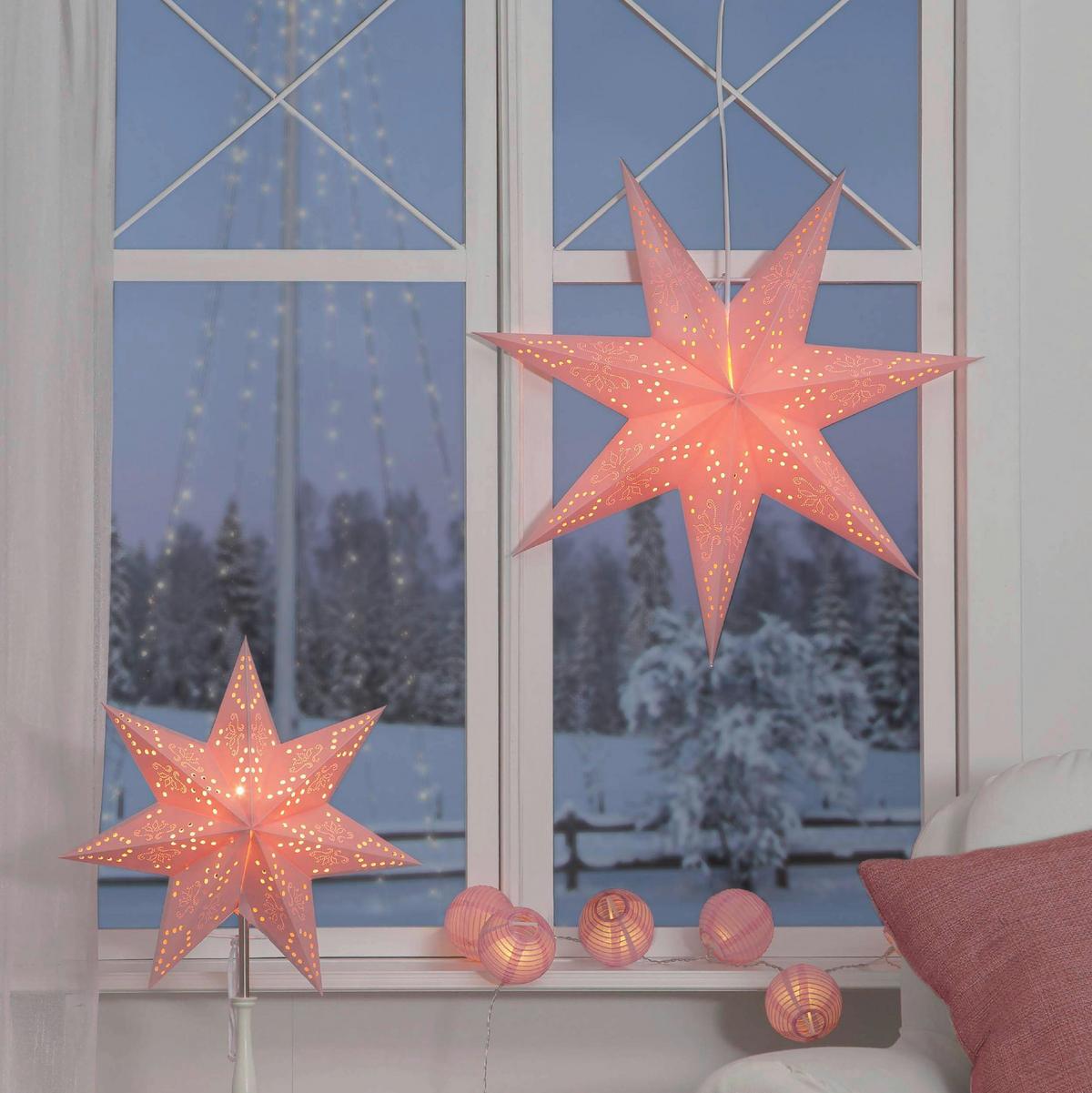 Led-dekoleuchte 236-30 - Pink/Weiß, Basics, Papier/Metall (54/16/54cm) - Eglo