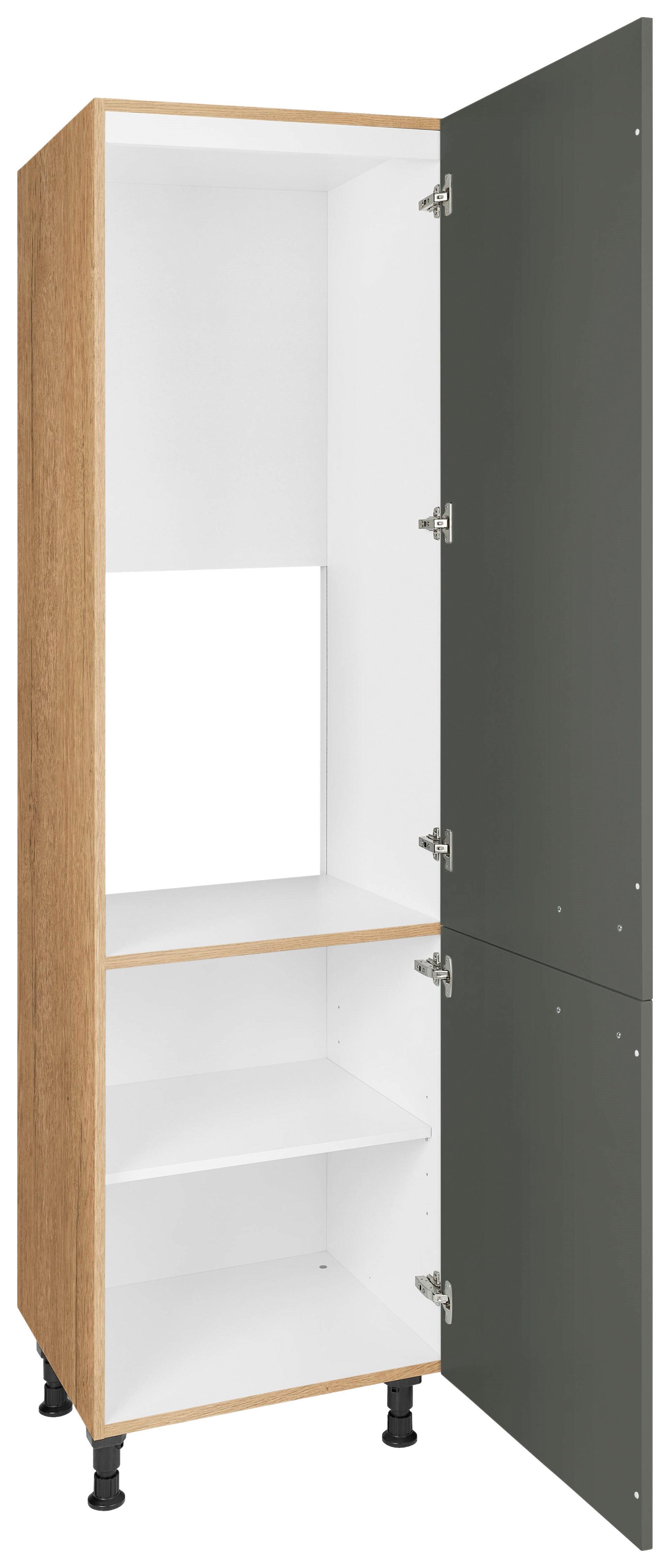 Geräteumbauschrank Easytouch - Eichefarben/Grün, MODERN, Holzwerkstoff (60/216,6/58cm) - Nobilia