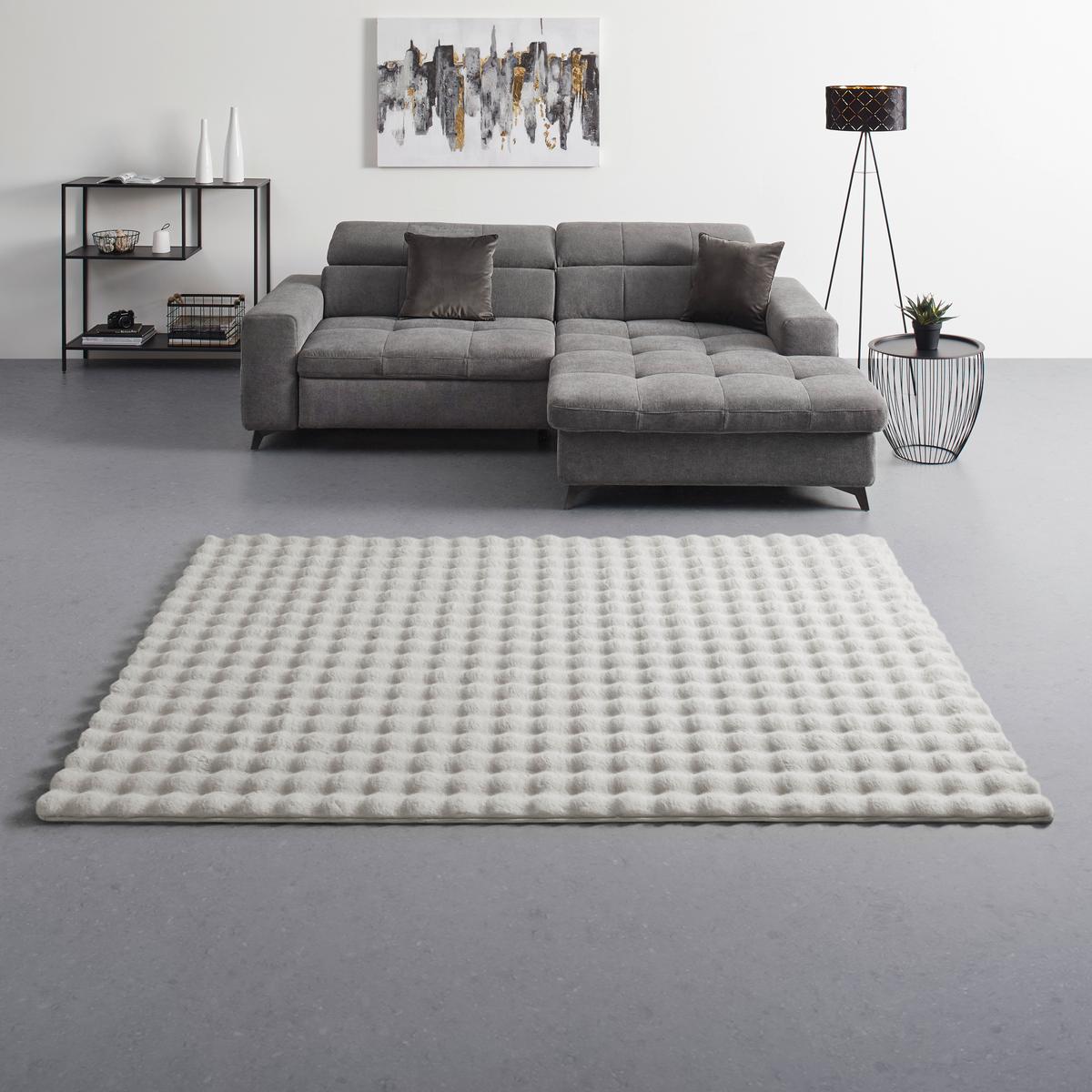 UMELÁ KOŽUŠINA BUBBLE 1 - krémová, Modern, plast (80/150cm) - Mömax