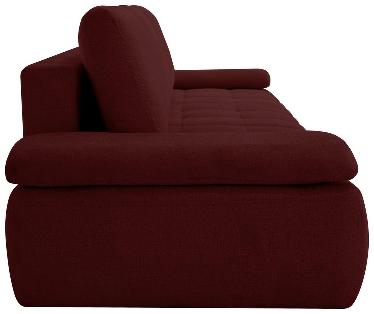 Schlafsofa Madox Rot B: 255 cm - Rot/Schwarz, Design, Textil (255/89/109cm) - MID.YOU