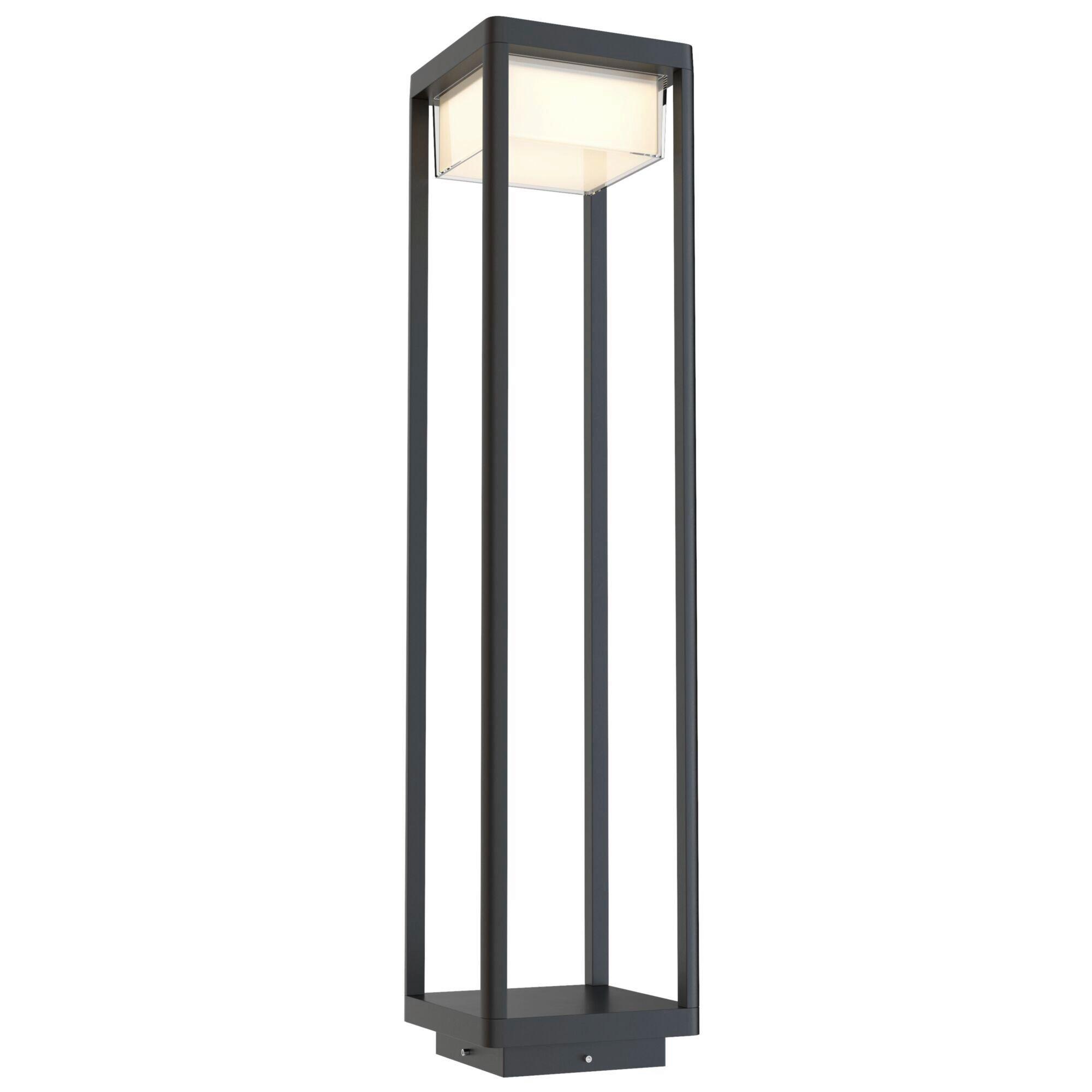 Wegeleuchte Außenbaker Street - Schwarz, Trend, Metall (18/18/80cm) - MAYTONI