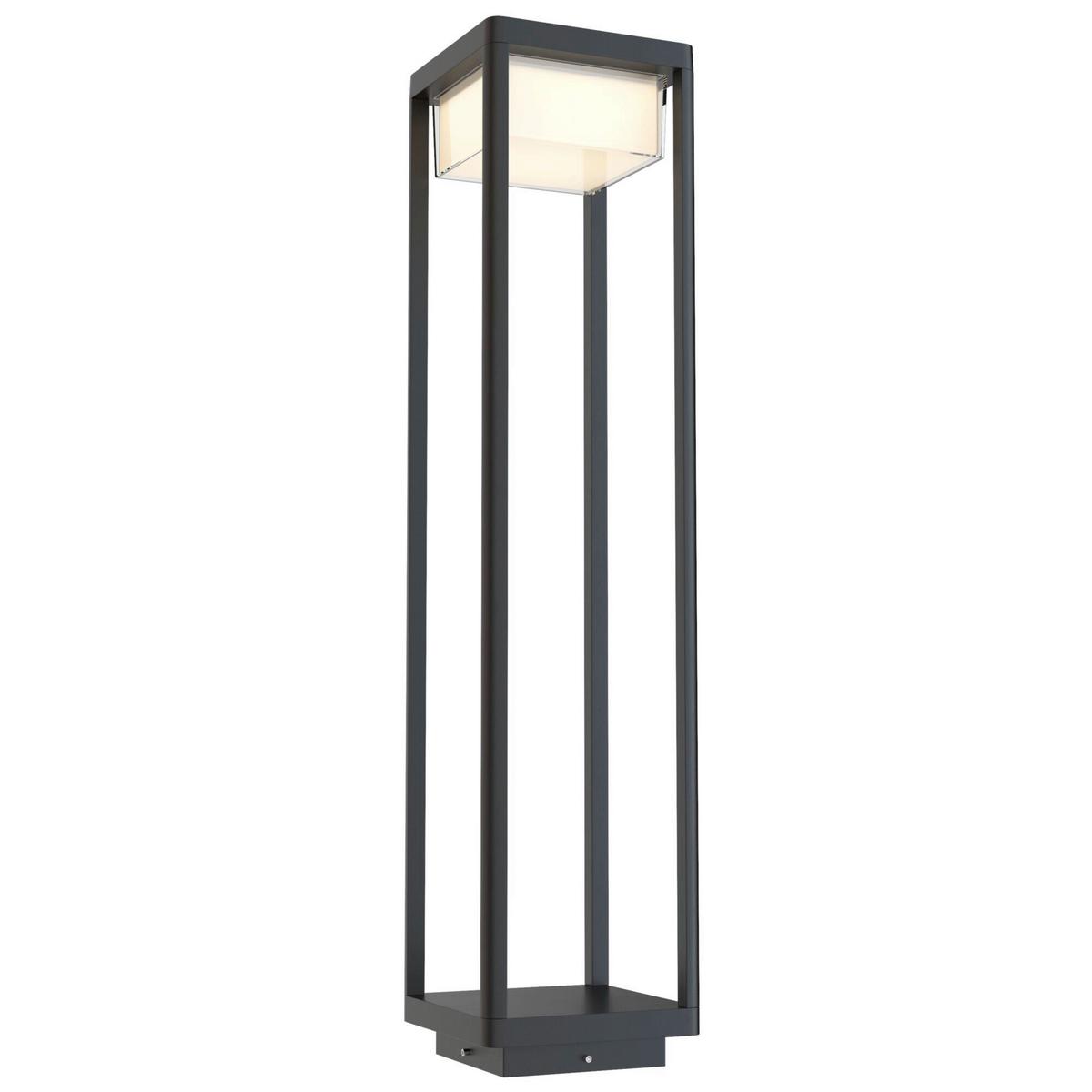 Wegeleuchte Außenbaker Street - Schwarz, Trend, Metall (18/18/80cm) - MAYTONI