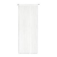 Fadenvorhang + Stangendurchzug Rita 90x245 Cm Weiß - Weiß, MODERN, Textil (90/245cm) - Luca Bessoni
