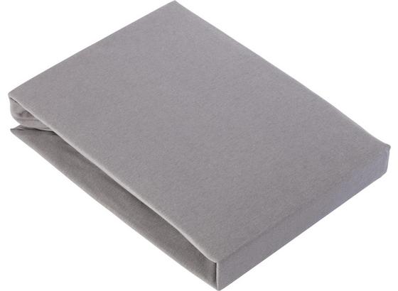 Napínacie Prestieradlo Basic - sivá, textil (180/200cm) - Mömax modern living Napínacie Prestieradlo Basic - sivá, textil (180/200cm) - Mömax modern living