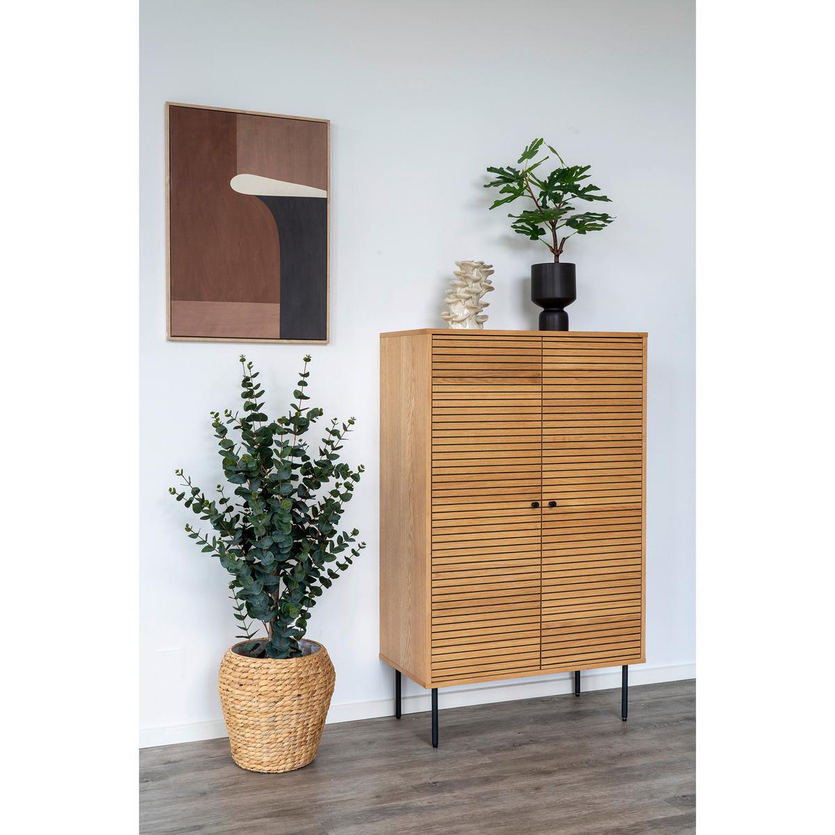 Pflanzentopf Denia Hellbraun B: 34,5 Cm - Hellbraun, Design, Holz (34.5/34.5/34.5cm)