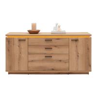 ŠIROKÁ KOMODA ALAMEDA -EXKLUSIV- - barvy dubu/antracitová, Moderní, kov/kompozitní dřevo (170/81/44cm) - Mömax