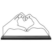 SOCHA HELIN - čierna, Basics, kov (35/18/6cm) - Modern Living