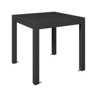 Balkontisch London - Dunkelgrau, MODERN, Glas/Metall (160/75/80cm) - Beldano