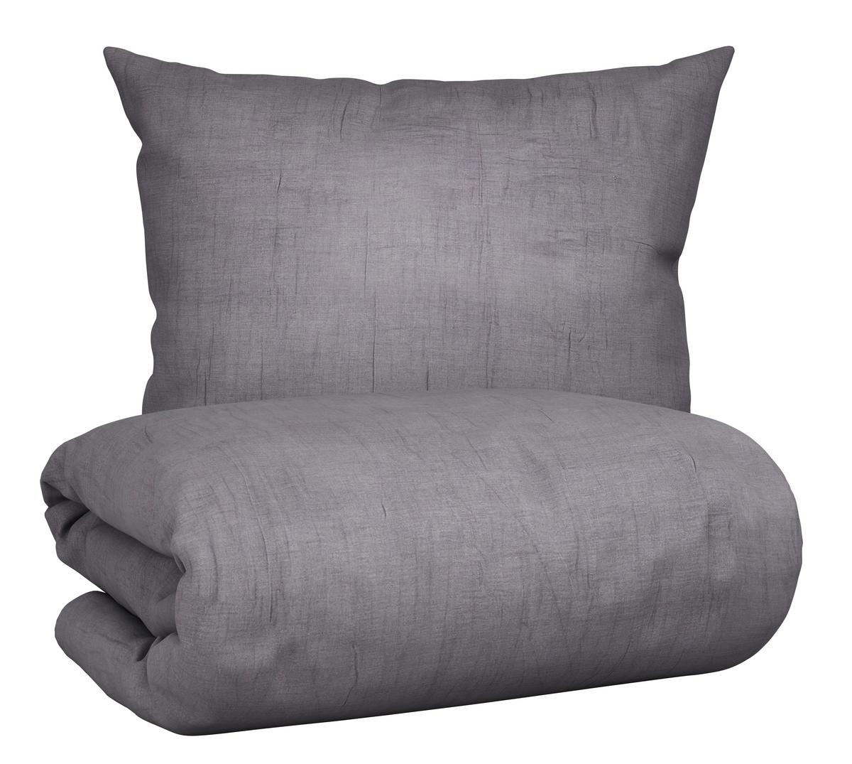Povlečení Melania, 70/90 140/200cm, šedá - šedá, Lifestyle, textil (140/200cm) - Modern Living