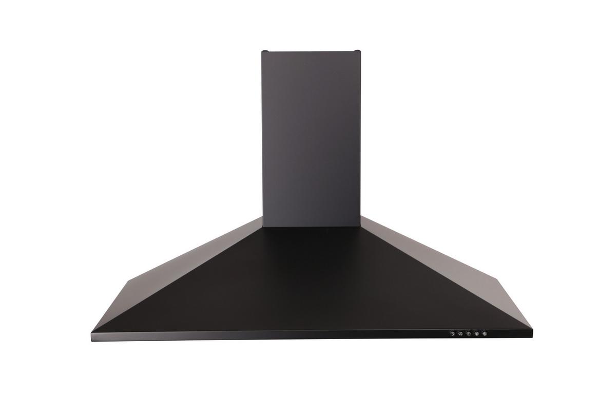 Dunstabzugshaube Respekta Karena Schwarz B:90cm - Schwarz, Basics, Metall (90/58-96/47,5cm) - Respekta