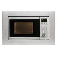 Mikrowelle Emw20g Edelstahl 800 W 5 Leistungsstufen - Edelstahlfarben, KONVENTIONELL, Glas/Kunststoff (59,5/38,2/34,3cm)