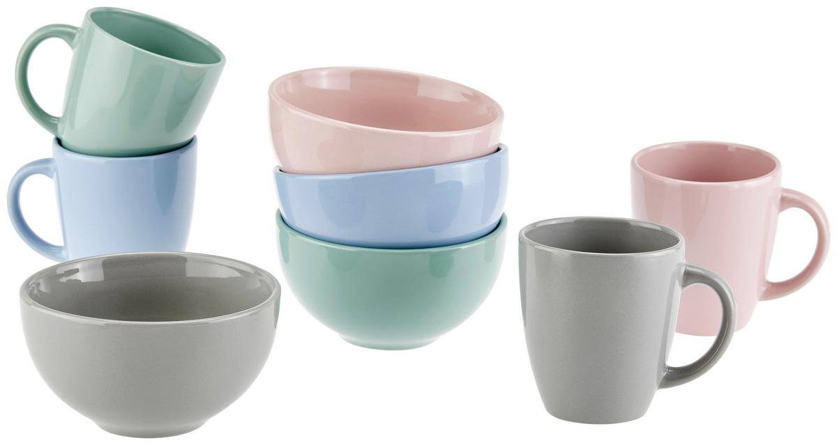 Kaffeebecher Steinzeug 300 ml Uni/Grau Fiorella - Grau, KONVENTIONELL, Keramik (0,3l) - Luca Bessoni