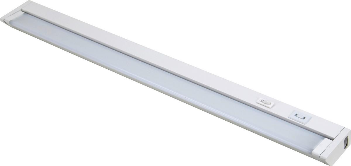 Aufbauleuchte B: 55,6 cm Weiß 8 W Led - Weiß, Basics, Kunststoff (55,6/2,4/6,1cm)