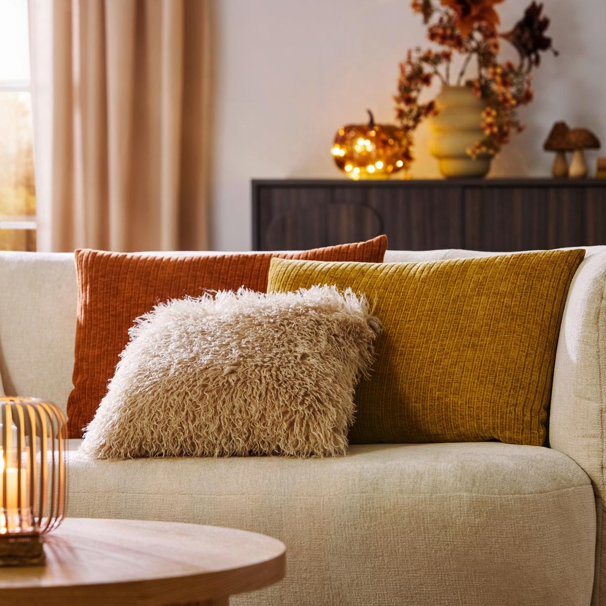 DEKORAČNÍ POLŠTÁŘ PABLO - rezavá, Moderní, textil (40/60cm) - Premium Living