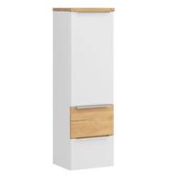Midischrank Verona Weiß/Wildeiche B: 40cm - Wildeiche/Weiß, Trend, Holzwerkstoff (40/130/35cm) - Held