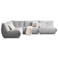 Ecksofa Giselle - Grau, Trend, Textil (210/315cm) - Livetastic