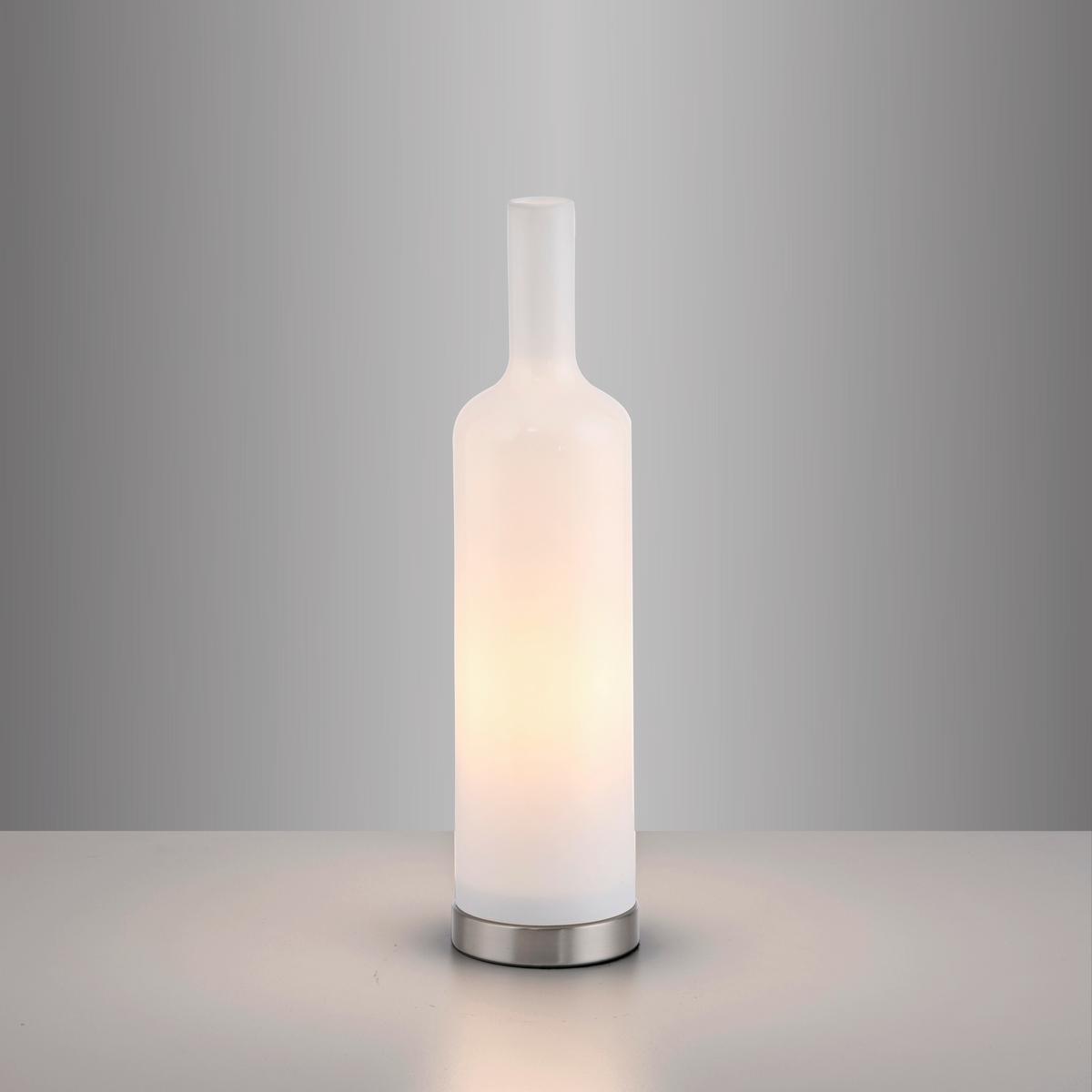 Tischleuchte, E14 14006-27 - Weiß, Basics, Glas/Kunststoff (8,5/8,5/34cm)