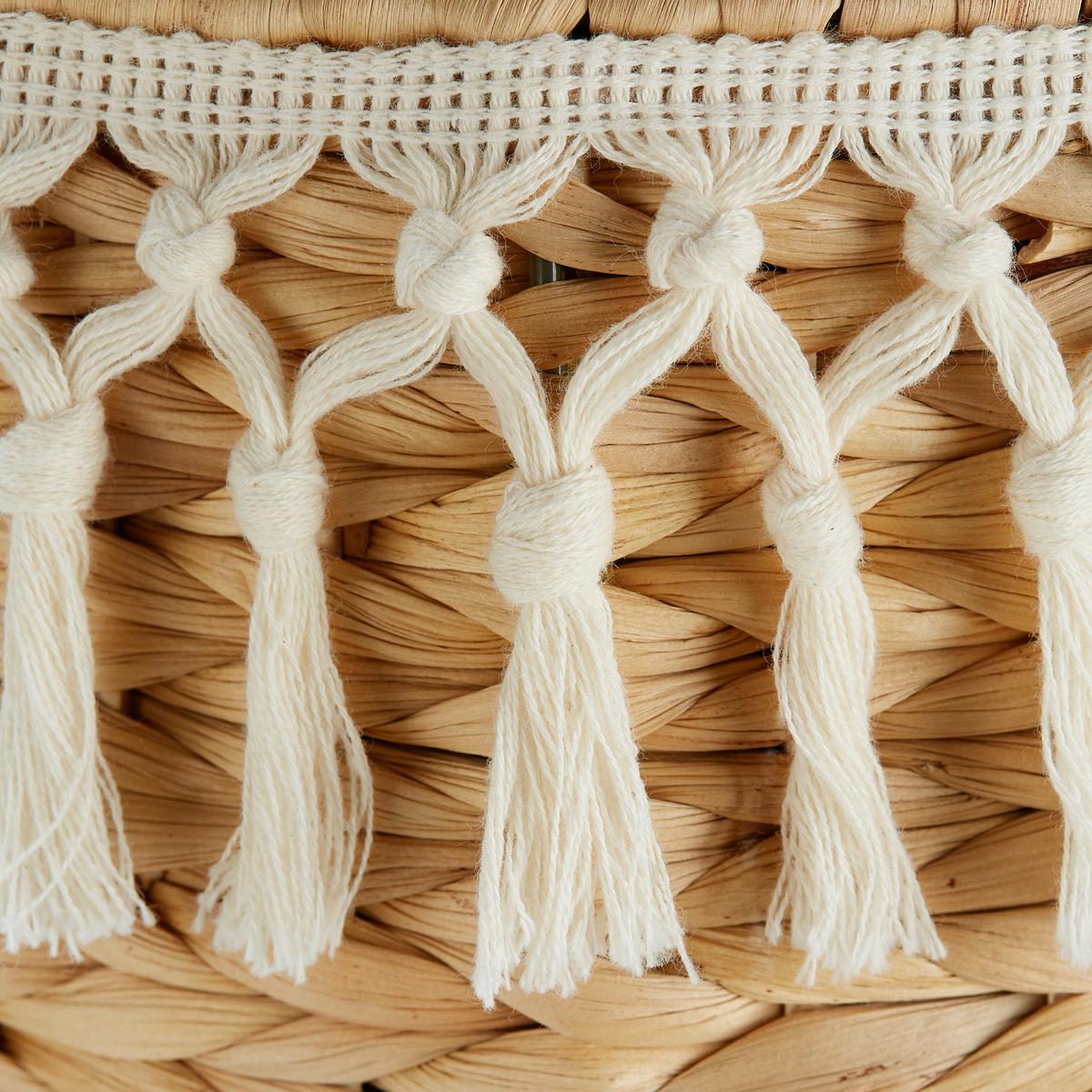 Pflanztopf Alcine Wasserhyzinthe Indoor Ø 26 Cm - Hellbraun/Schwarz, MODERN, Naturmaterialien/Kunststoff (26/23/52cm) - Luca Bessoni