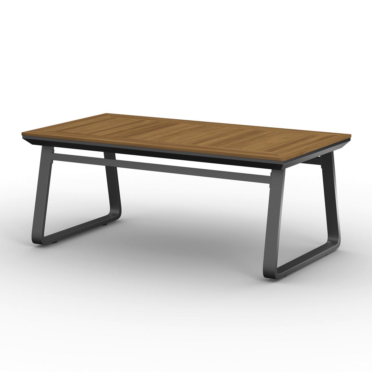 JÍDELNÍ TERASOVÁ SOUPRAVA EMMA - tmavě šedá/přírodní barvy, Moderní, kov/textil - Bessagi Garden