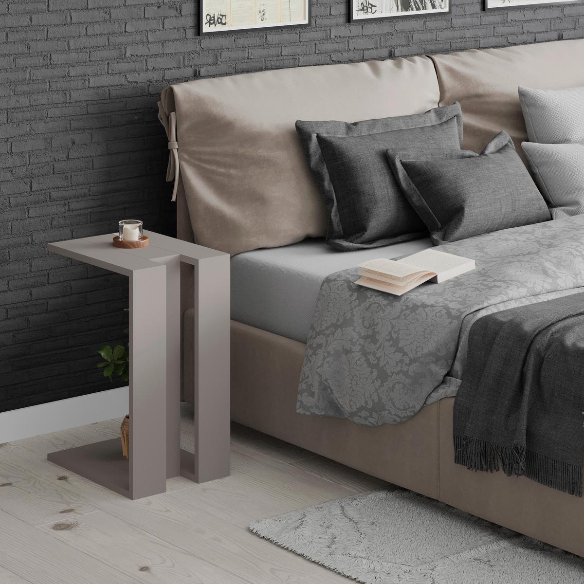 Beistelltisch Muju Beistelltisch - Beige, Design, Holzwerkstoff (30/40/57cm) - Livetastic