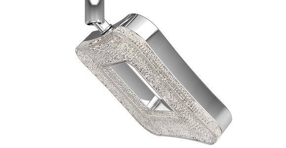 LED-Strahler Amelie 1-Flammig verstellbar Ø 14,5 cm - Chromfarben, MODERN, Kunststoff/Metall (9/14,5cm) - Luca Bessoni