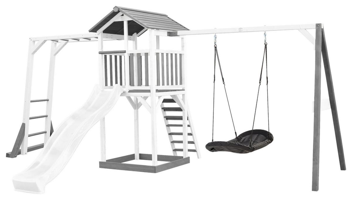 Spielturm A025.134.92 - Blau/Weiß, KONVENTIONELL, Holz (519/242/349cm) - Ambia Garden