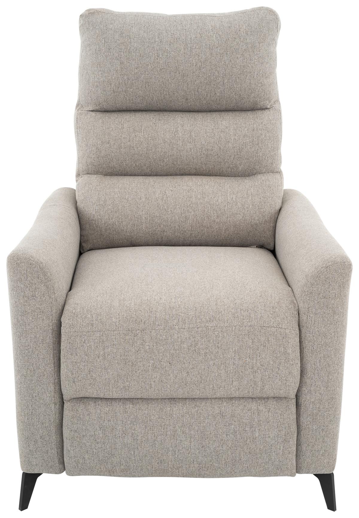 Relaxsessel Solace Grau/Schwarz B: 72 cm - Schwarz/Grau, Design, Textil/Metall (72/100/89cm) - Livetastic