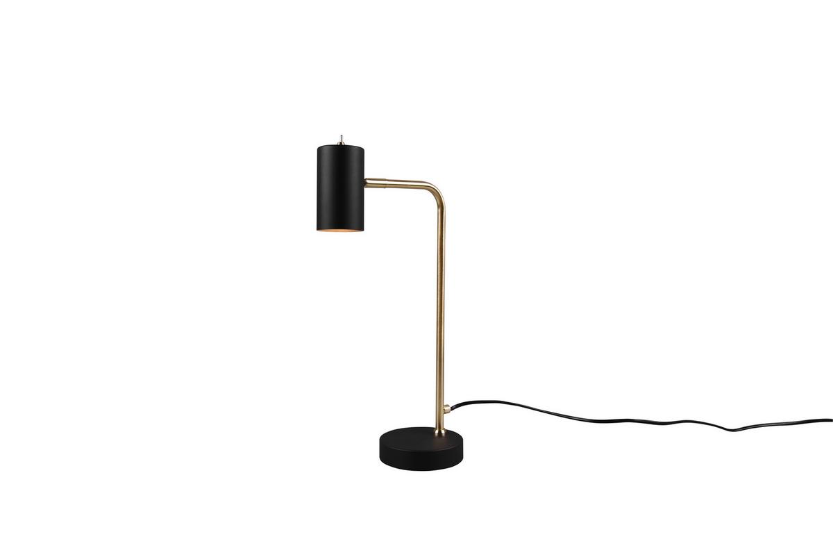 Tischlampe Marley Messingfarben/Schwarz - Messingfarben/Schwarz, Design, Metall (45/12/25cm) - Trio Leuchten