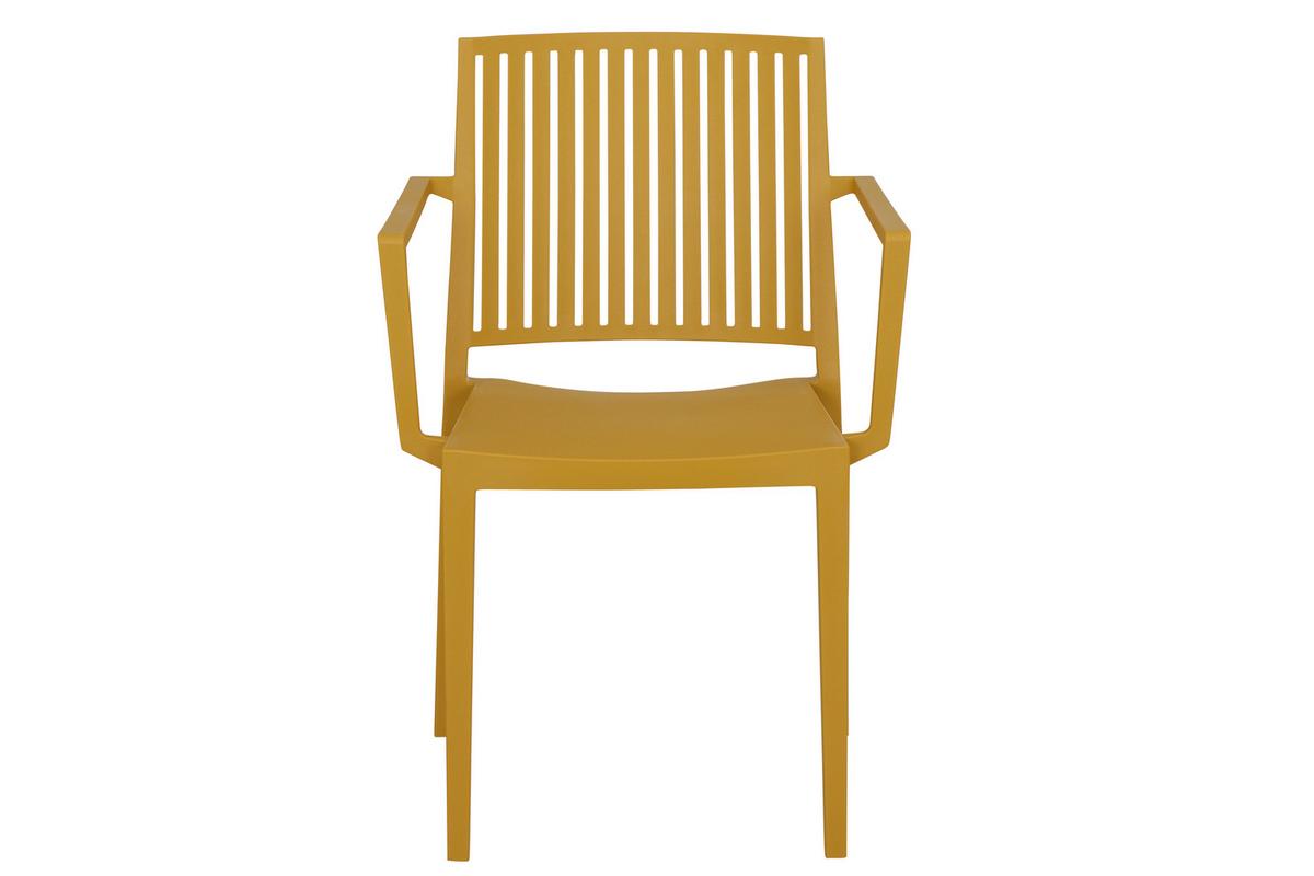 Gartengarnitur T20198 - Anthrazit/Gelb, Basics, Holzwerkstoff/Kunststoff (57/80/56cm) - Siena Garden