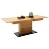 Esstisch Ausziehbar Wildeiche Como 180-230/100 Cm - Wildeiche/Anthrazit, Natur, Holz/Holzwerkstoff (180-230/100/77cm) - MID.YOU