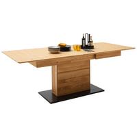 Esstisch Ausziehbar Wildeiche Como 180-230/100 Cm - Wildeiche/Anthrazit, Natur, Holz/Holzwerkstoff (180-230/100/77cm) - MID.YOU