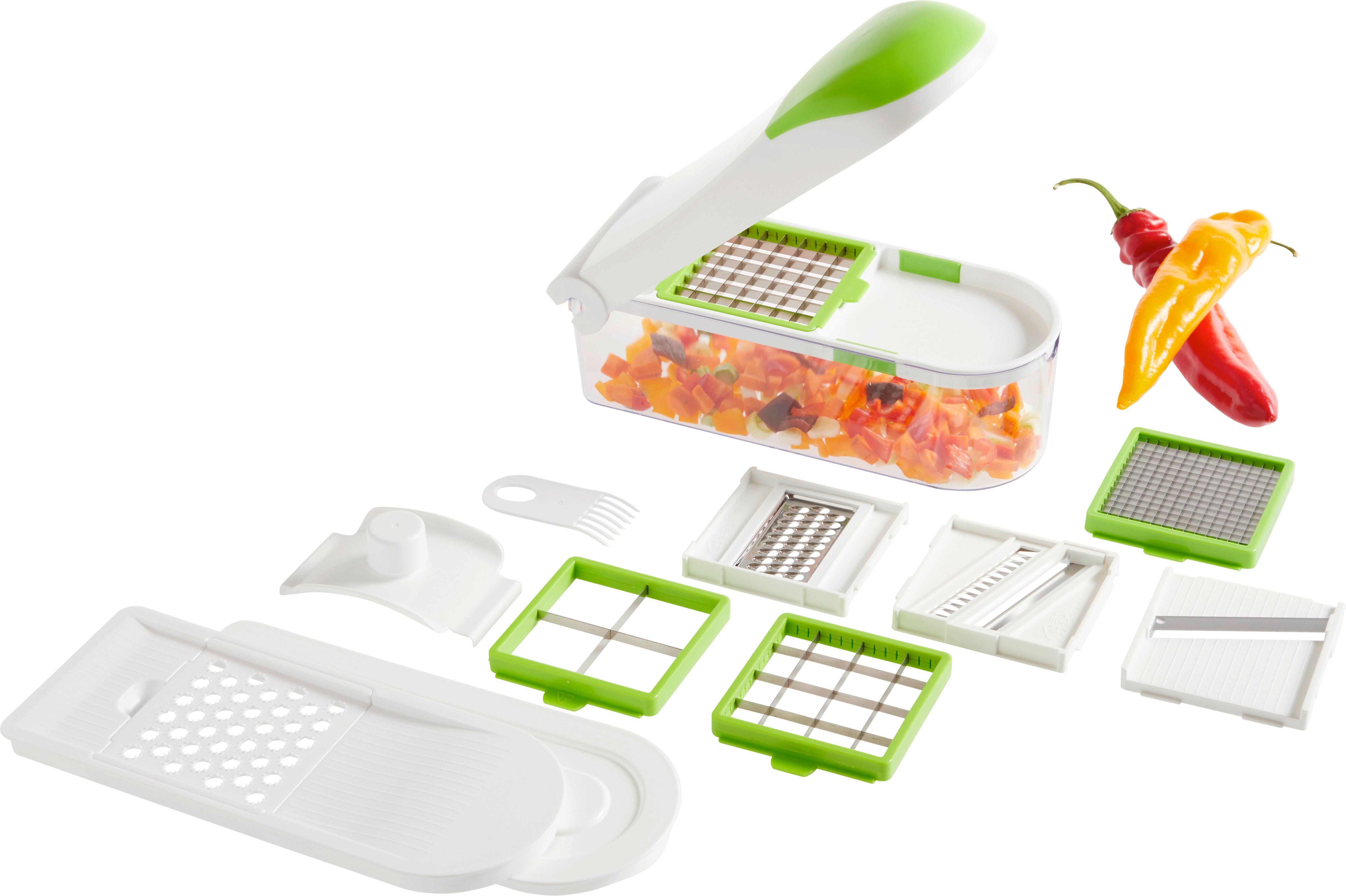 Gemüseschneiderset Tania - Edelstahlfarben/Weiß, Basics, Kunststoff/Metall (30/13/12cm) - James Wood