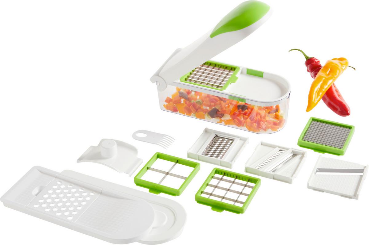 Gemüseschneiderset Tania - Edelstahlfarben/Weiß, Basics, Kunststoff/Metall (30/13/12cm) - James Wood