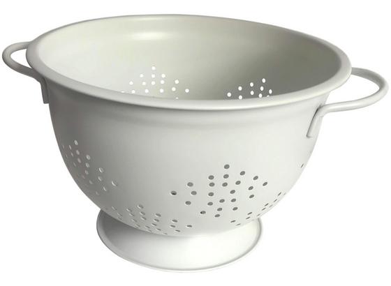 SÍTO KUCHYŇSKÉ BELA - bílá, Moderní, kov (33/26/16cm) - Premium Living SÍTO KUCHYŇSKÉ BELA - bílá, Moderní, kov (33/26/16cm) - Premium Living