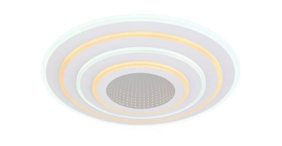 Led-deckenleuchte Claire Ø 42 Cm Mit Farbwechsler - Weiß, MODERN, Kunststoff/Metall (42/6,7cm) - Luca Bessoni