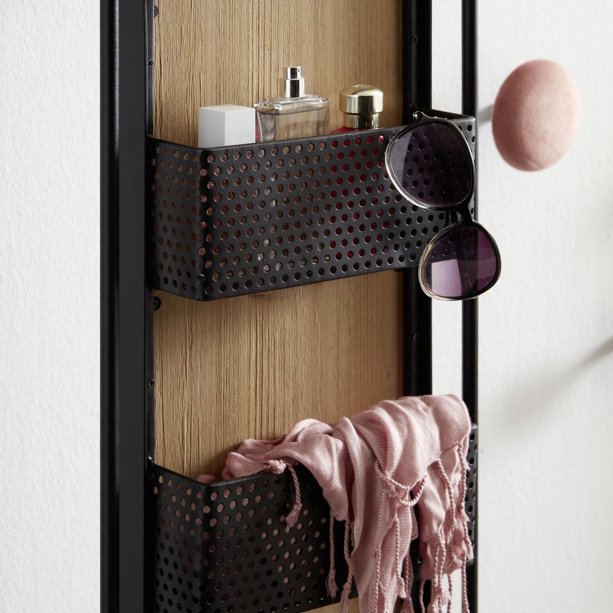 Otoční Regal BASTI - černá/tmavě šedá, Lifestyle, kov/dřevo (32/80/20cm) - Mömax