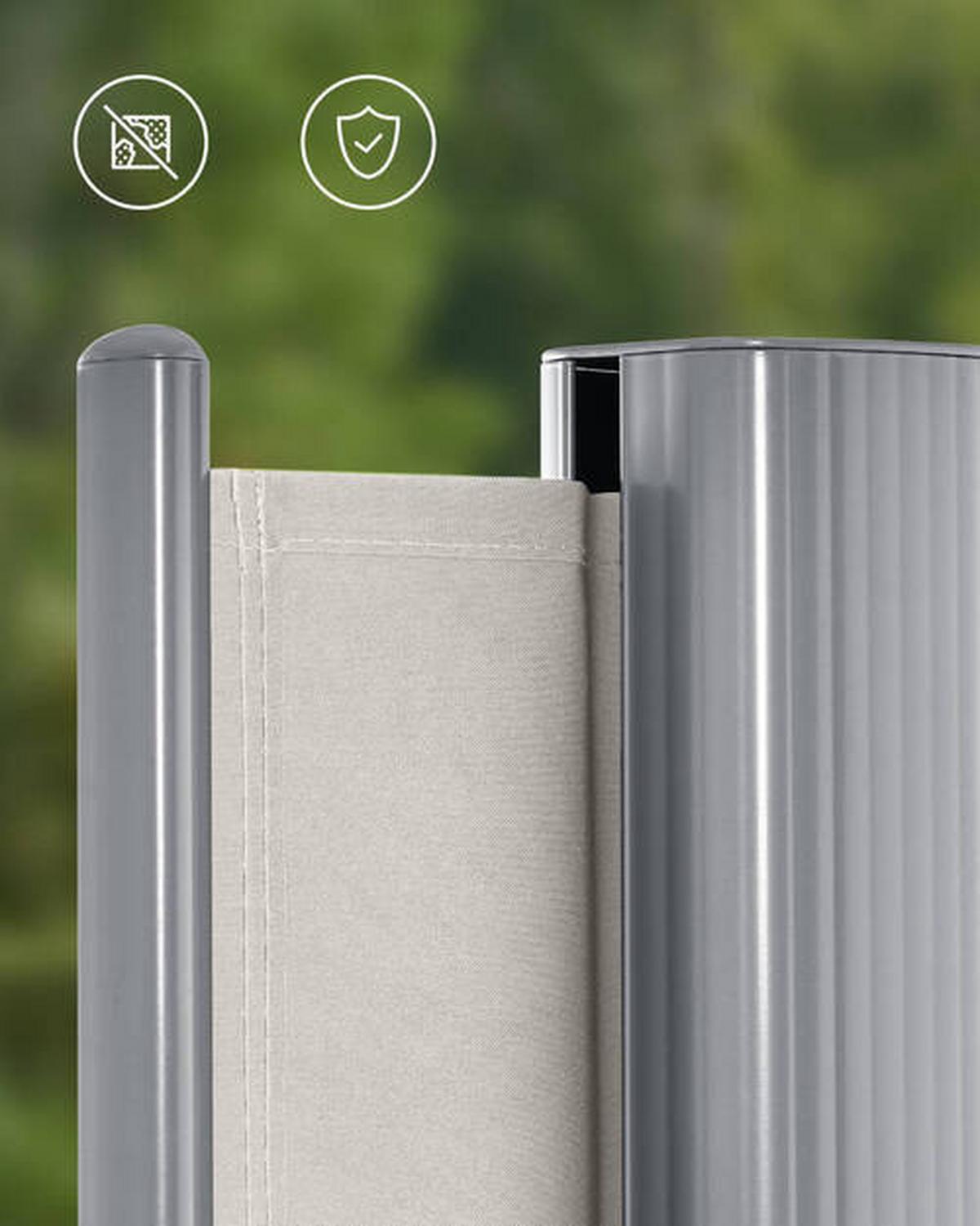 Markise Beige Grau BxH: 400x200 cm - Beige/Grau, Basics, Textil/Metall (400/200cm) - Modante