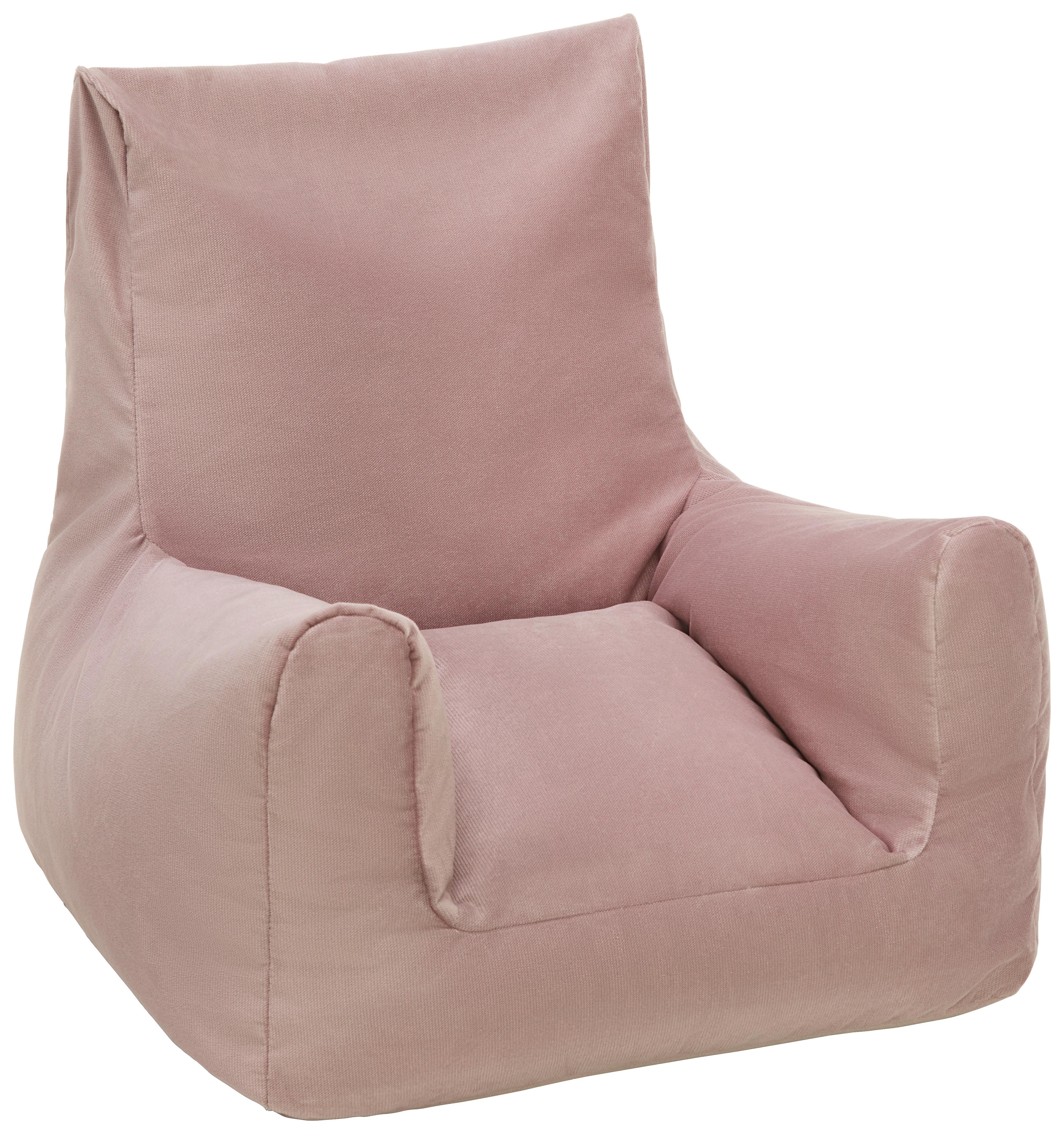 Sedací vak ružový - ružová, textil (70/55/70cm) - Modern Living