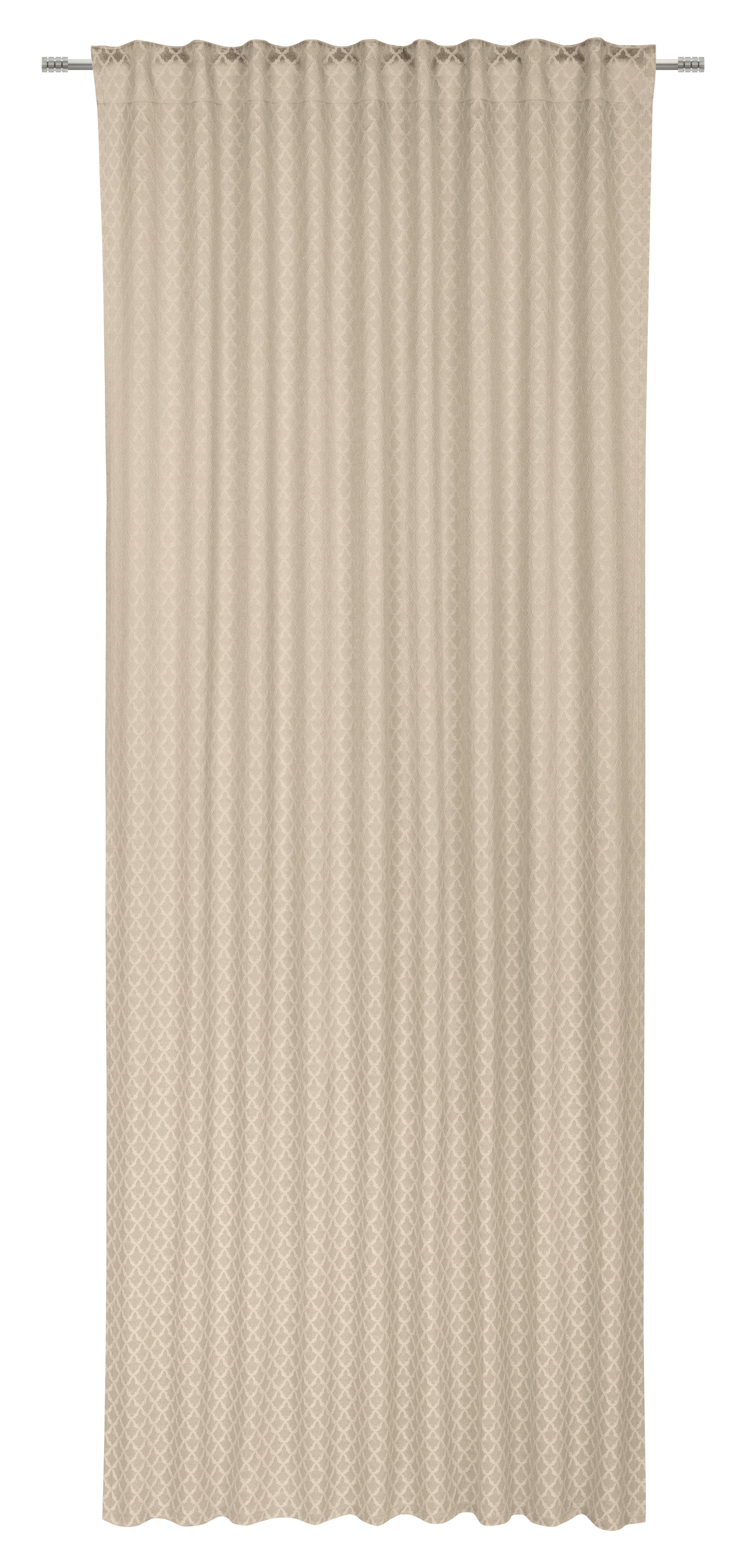 Fertigvorhang Elli - Beige, ROMANTIK / LANDHAUS, Textil (135/245cm) - James Wood