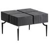 Couchtisch Wl6.980 - Schwarz, Design, Holz/Metall (60/60/40cm) - Livetastic