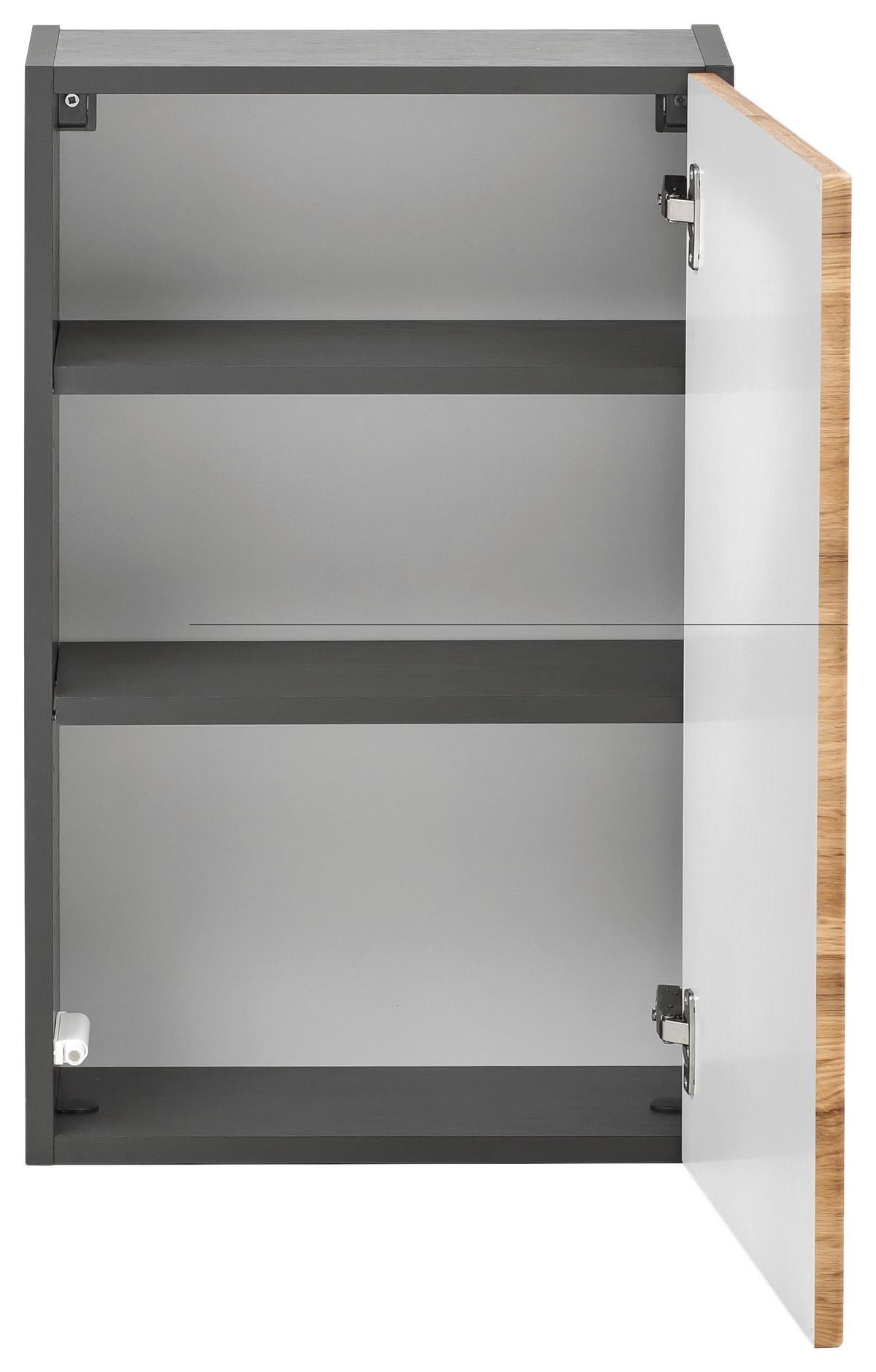 Hängeschrank Kopenhagen B: 40 cm Graphit.-Eichefarben - Eichefarben/Graphitfarben, KONVENTIONELL, Holzwerkstoff (40/64/20cm) - Held