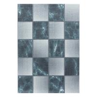 Webteppich Blau/Grau Naturfaser Ottawa 140x200 cm - Blau, Design, Textil (140/200cm)