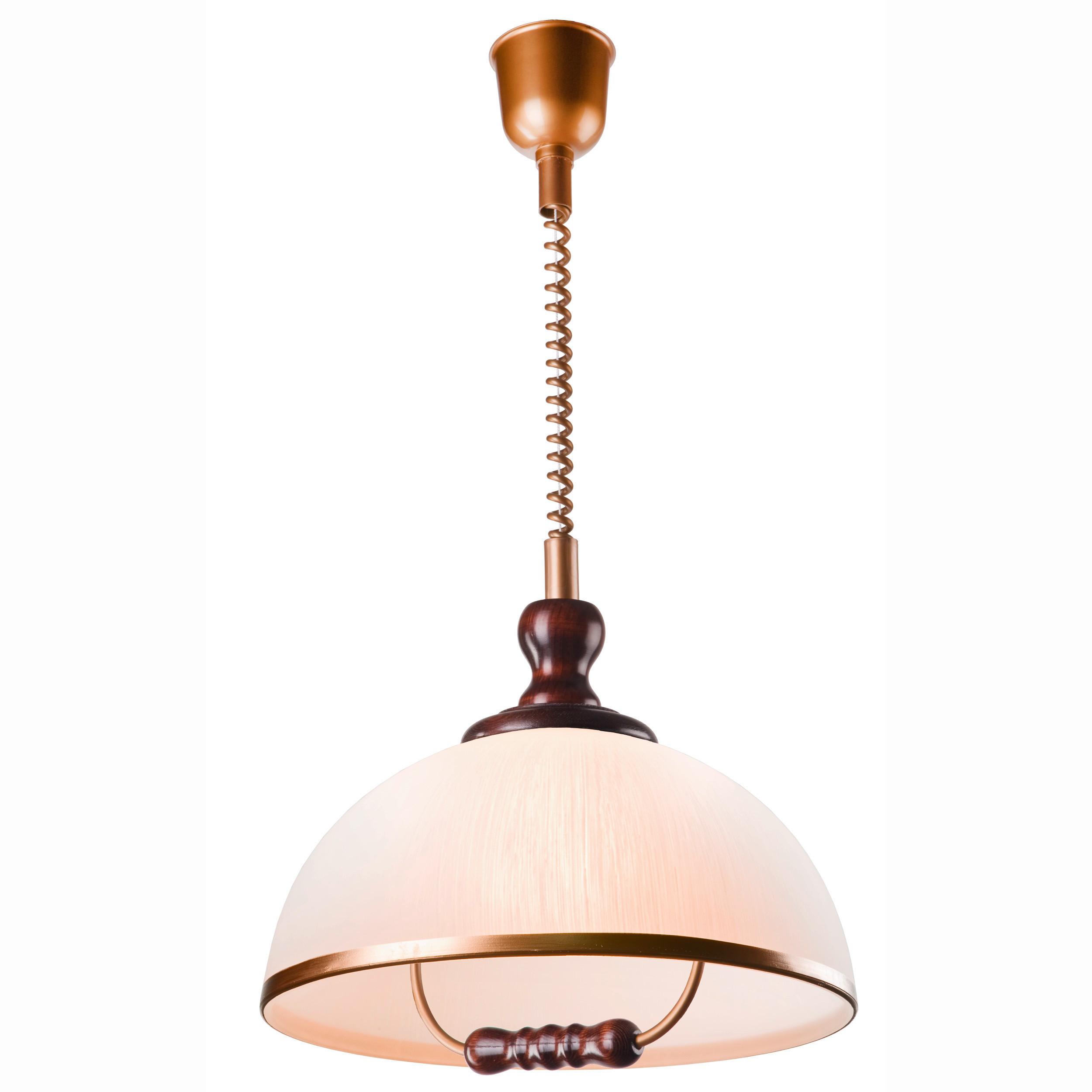 Pendelleuchte Ramona Haselnussfarben B: 30cm - Haselnussfarben, Natur, Glas/Holz (64/30/64cm)