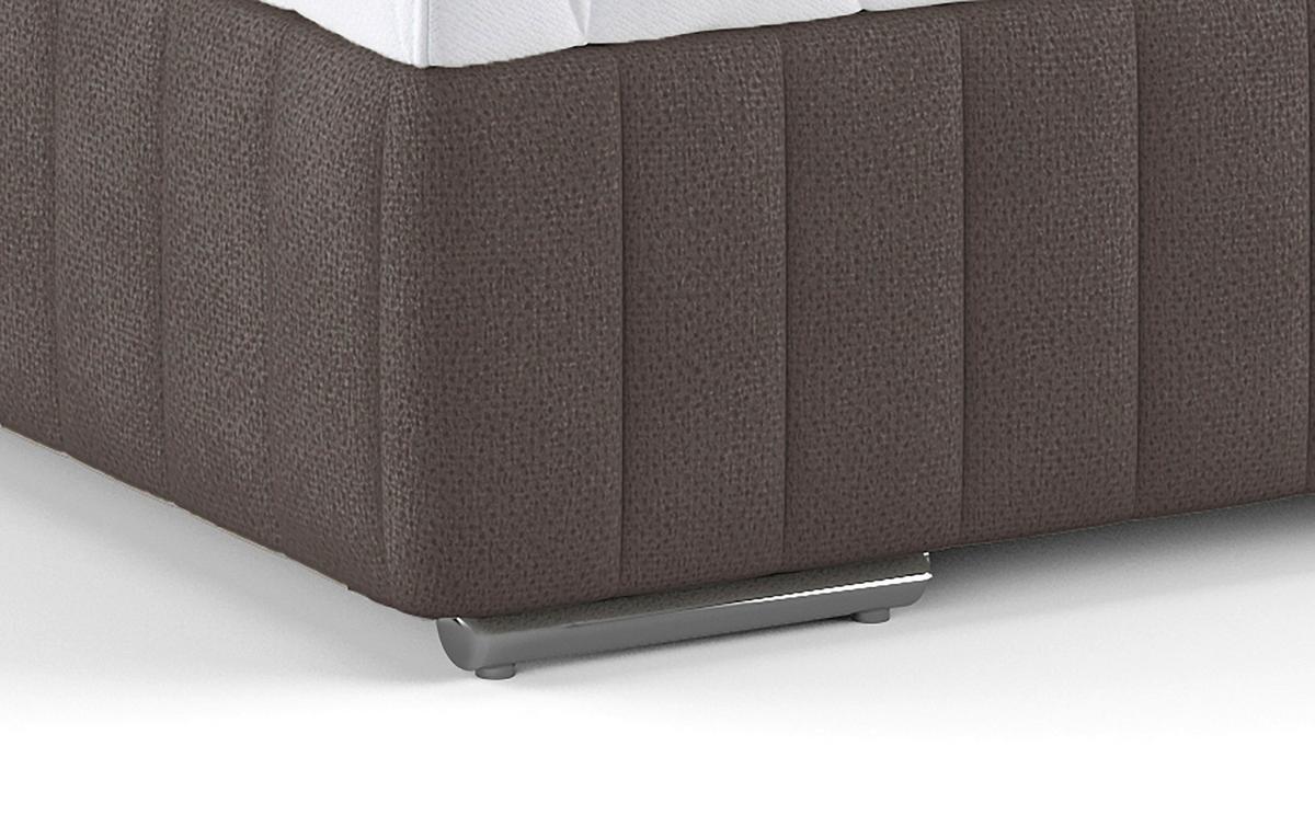 Box-ágy Beetle 140/200 Cm - sötétbarna, Modern, faalapú anyag/textil (140/200cm)